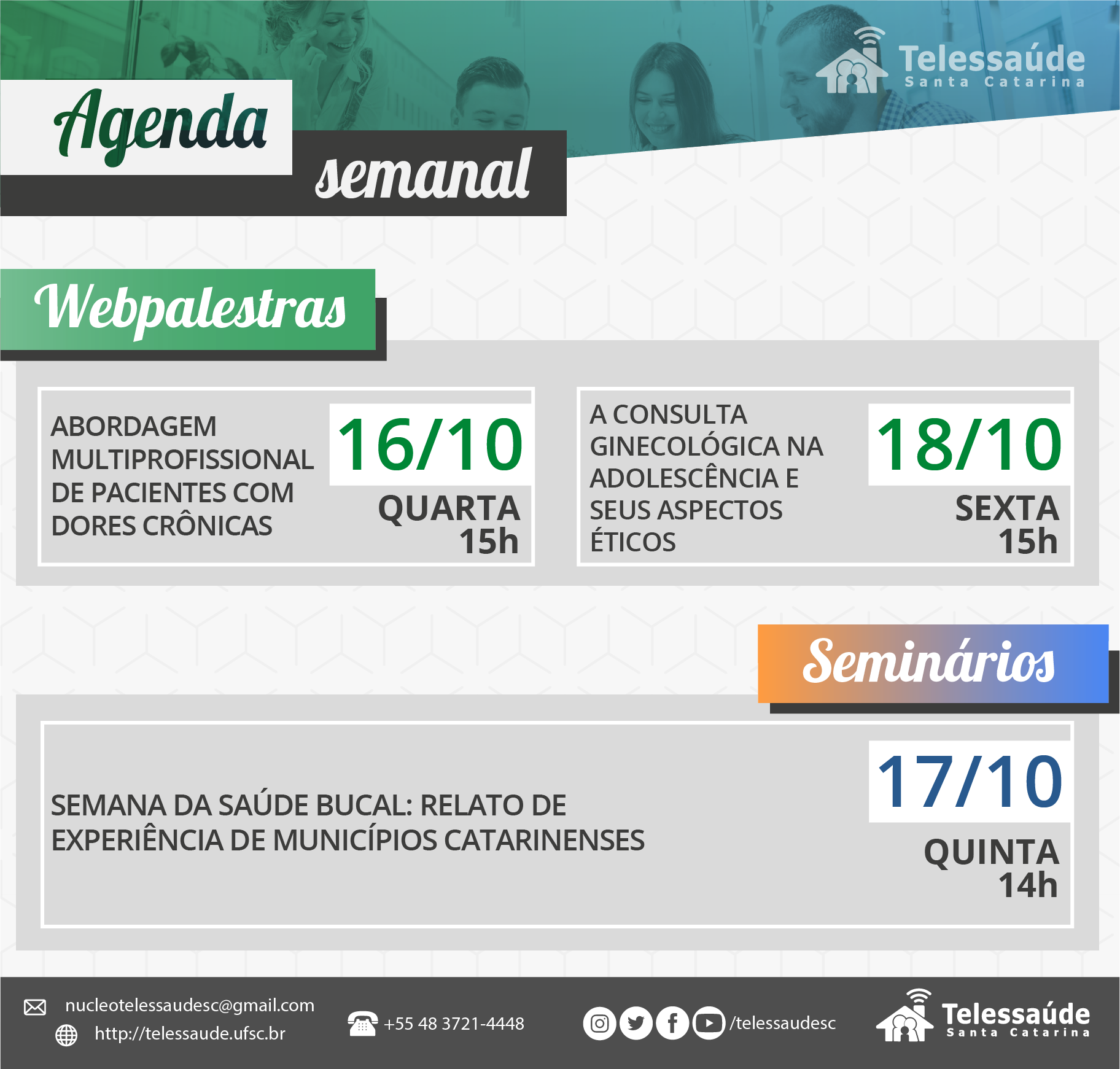 Agenda semanal 16.10